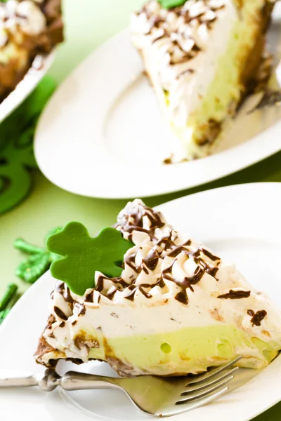 Zelený koláč — Stock fotografie
