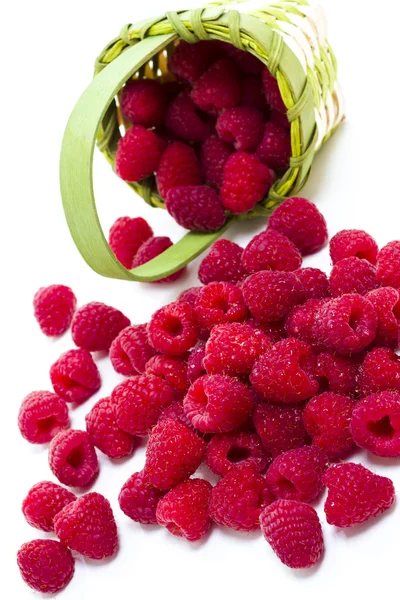 Haufen Himbeeren — Stockfoto