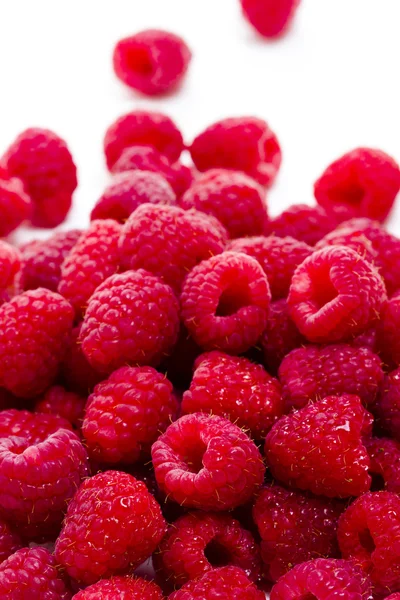 Haufen Himbeeren — Stockfoto