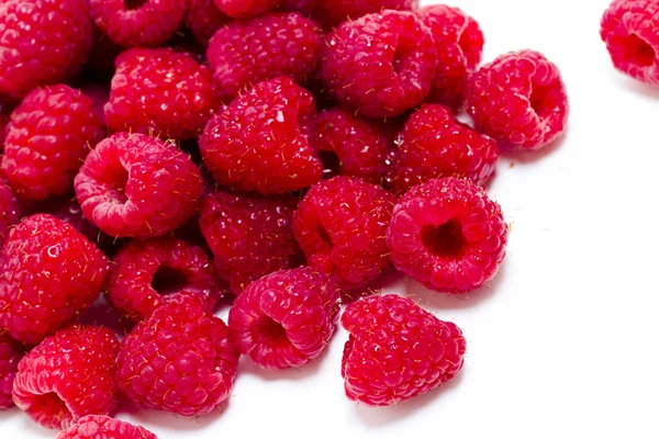 Haufen Himbeeren Stockbild