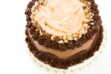 Fıstık ezmesi mousse kek