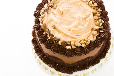 Fıstık ezmesi mousse kek