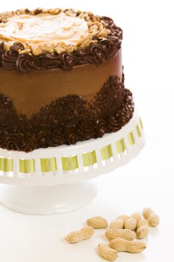 Fıstık ezmesi mousse kek