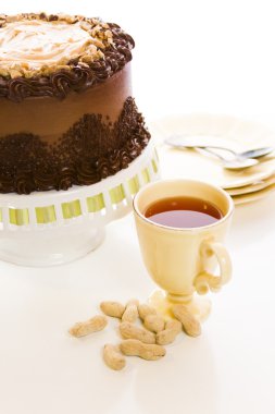 Fıstık ezmesi mousse kek