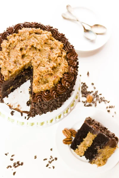 German chocolate cake — Stock Photo, Image