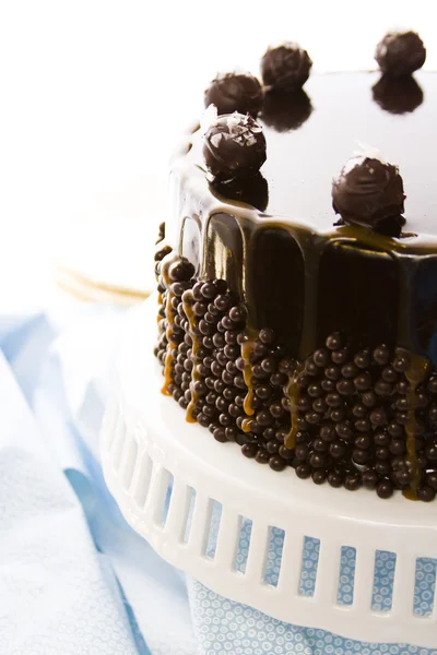 Salted Caramel Truffle Torte — Stock Photo, Image