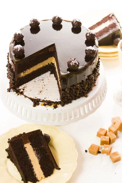 Trufla Karmel solone tort — Zdjęcie stockowe
