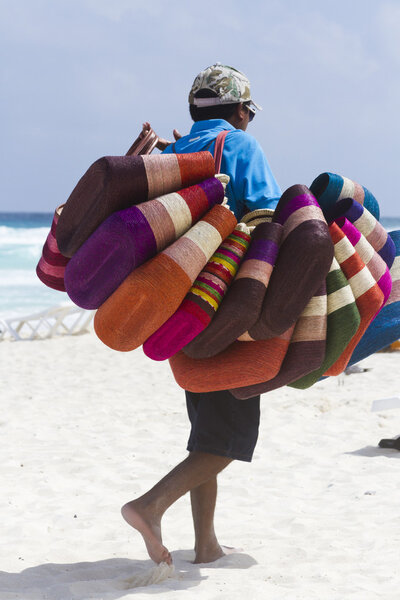 Beach vendor.
