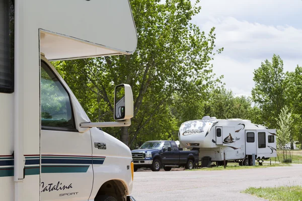 Campingpladser - Stock-foto