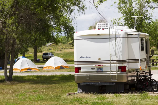 Campingpladser - Stock-foto