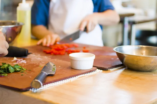 Pasta with chicken — Stock Photo, Image