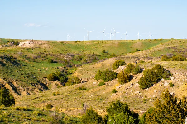 Wind turbines farm — Stock Photo, Image