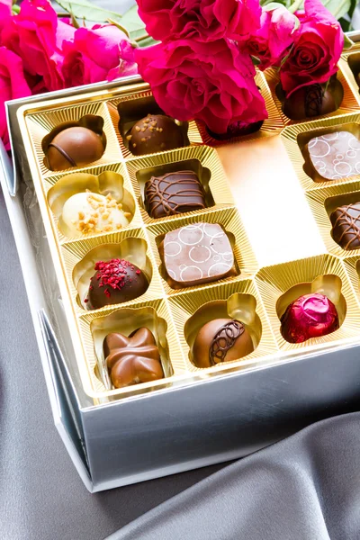 Caixa de chocolates — Fotografia de Stock