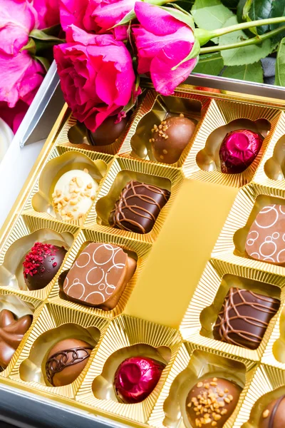 Pudełko czekoladek — Zdjęcie stockowe