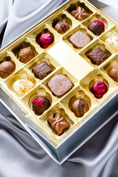 Doos chocolade — Stockfoto