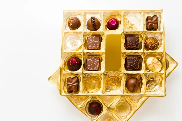 Boîte de chocolats — Photo