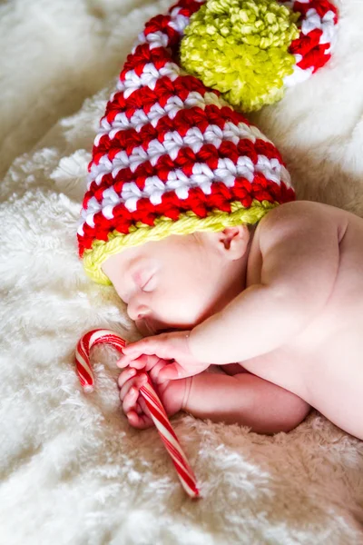 Recém-nascido natal bebê — Fotografia de Stock