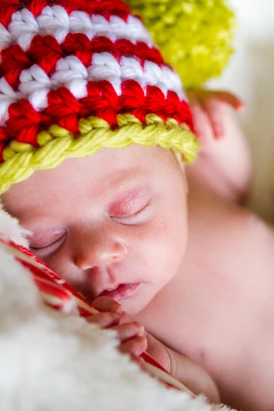 Newborn Christmas baby — Stock Photo, Image