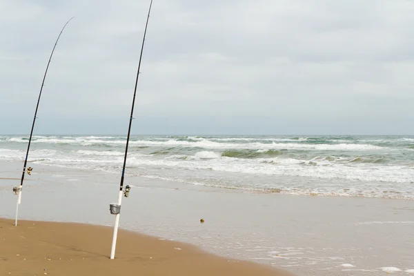 Strandfischen — Stockfoto