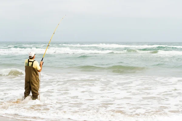 Strandfischen — Stockfoto