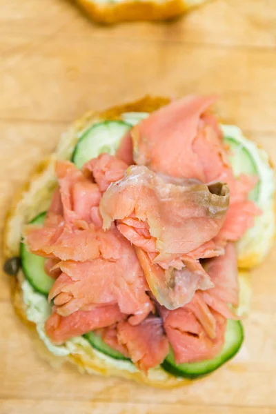 LOX potěšení sandwich — Stock fotografie