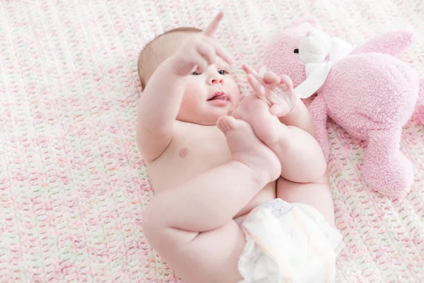 Bebê bebê menina — Fotografia de Stock