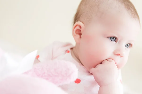 Infant baby girl — Stock Photo, Image