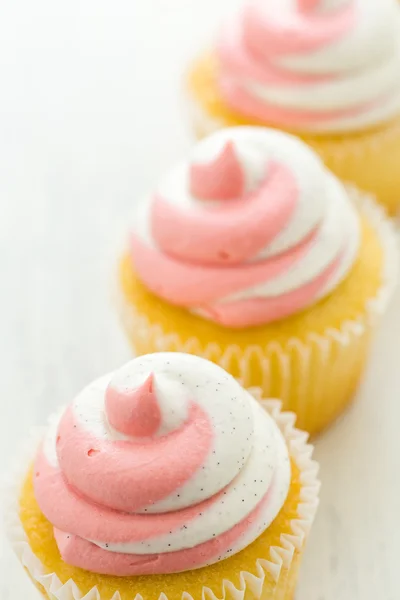 Vanille-Cupcakes — Stockfoto