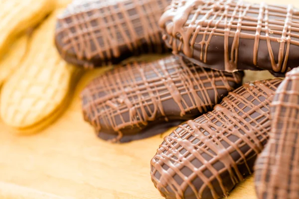 Chocolate covered Nutter Butters — Stock Photo, Image