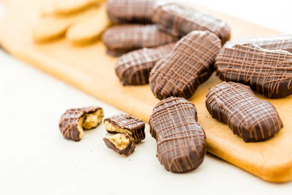 Masło czekoladowe pokryte nutter — Zdjęcie stockowe