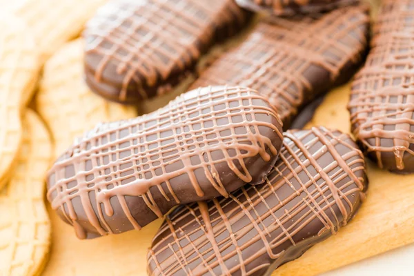 Csokoládé-fedett nutter vaj — Stock Fotó