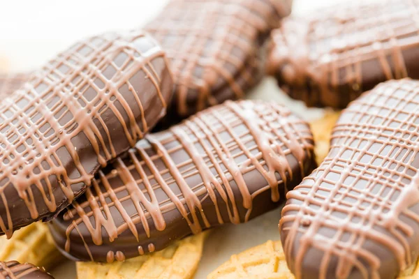 Chocolate coberto Nutter Butters — Fotografia de Stock