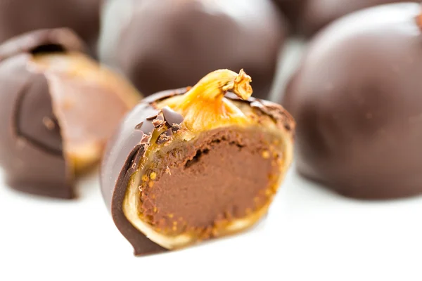 Chocolate figs — Stock Photo, Image