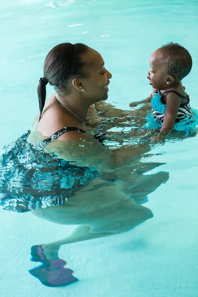 Swimming lesson — Stock Photo, Image