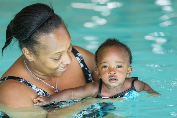 Swimming lesson — Stock Photo, Image