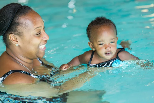 Swimming lesson — Stock Photo, Image