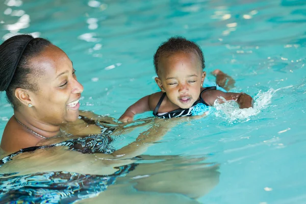 Swimming lesson — Stock Photo, Image