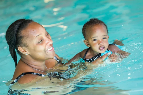 Swimming lesson — Stock Photo, Image