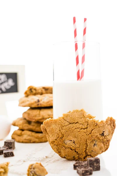 Choklad bit cookies — Stockfoto