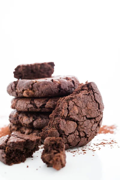 Donkere chocolade boter cookies — Stockfoto