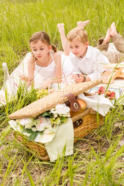 Family on summer picnic — Stock Photo, Image