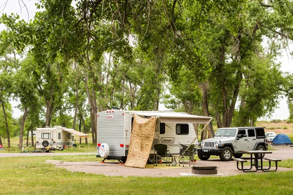 Camping RV — Fotografia de Stock