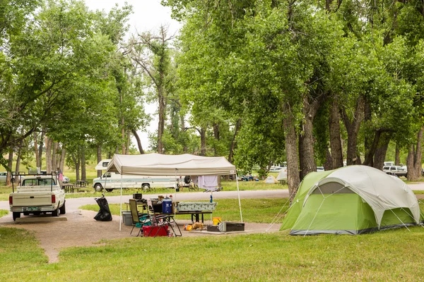 Campeggio camper — Foto Stock