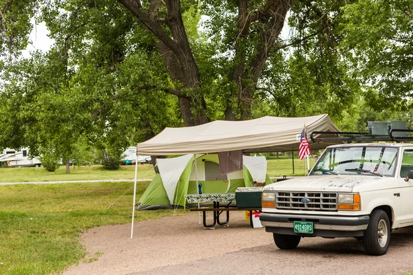 Camping RV — Fotografia de Stock