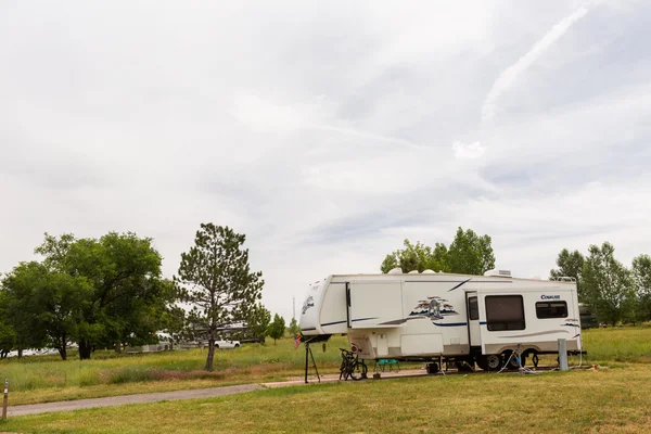 Campeggio camper — Foto Stock