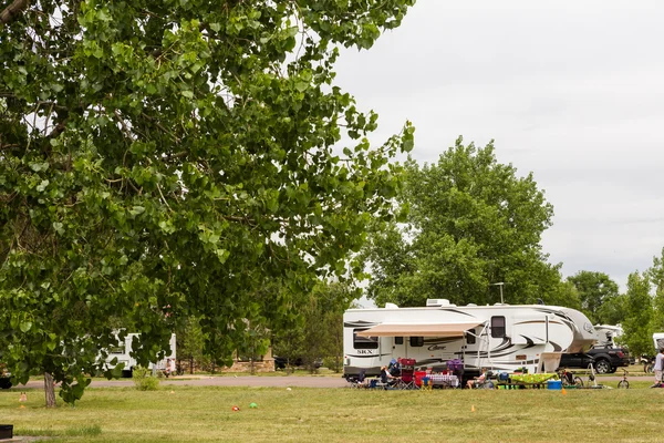 RV camping — Stock Photo, Image