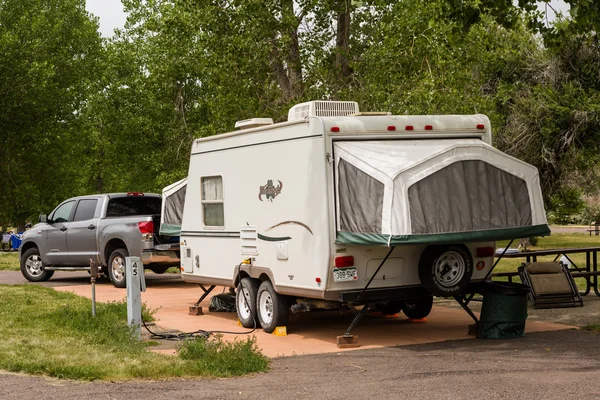 Camping RV — Fotografia de Stock