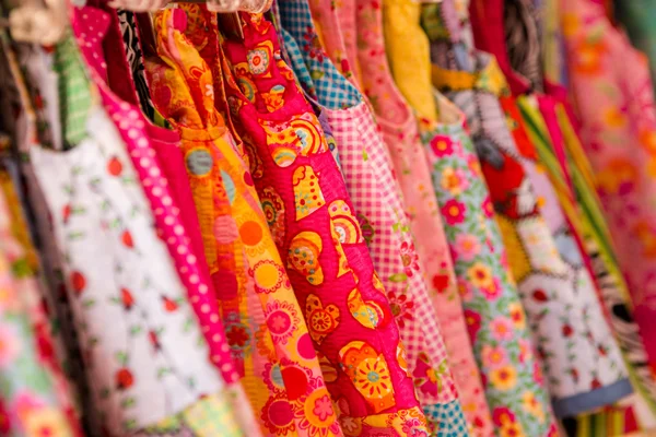 Handmade girls dresses — Stock Photo, Image