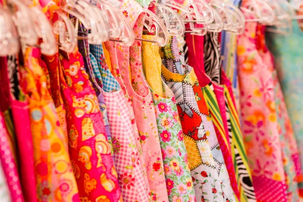 Handmade girls dresses — Stock Photo, Image