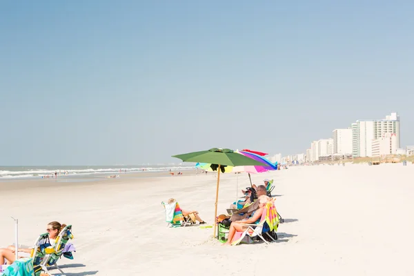 Typický letní den v myrtle beach. — Stock fotografie